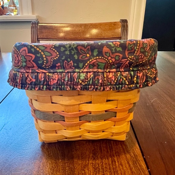 Longaberger Basket 1998 Father's Day Finders Keepers-Paisley Interior - Picture 4 of 13